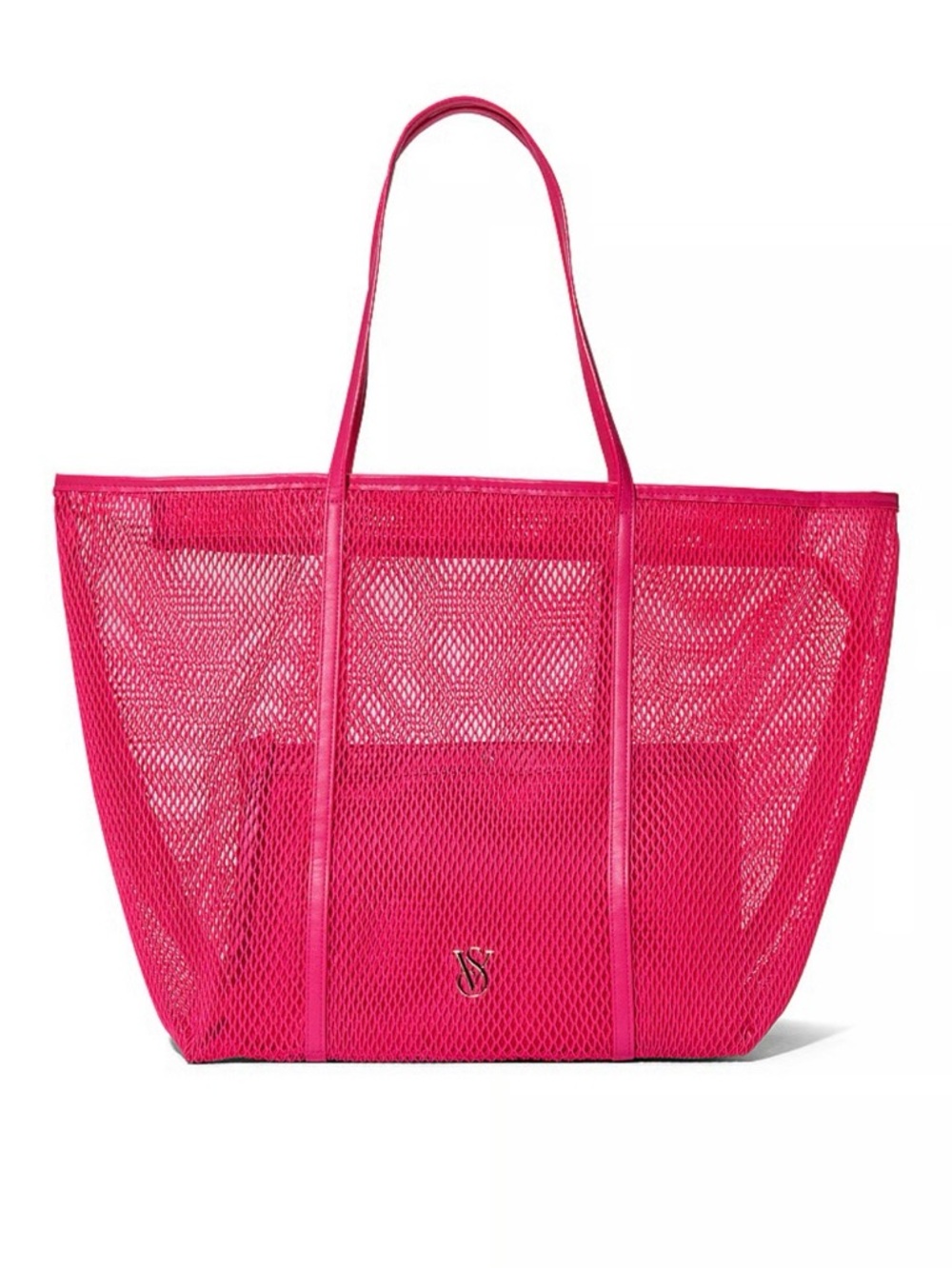 Victoria’s Secret Mesh Tote and Pouch Set in Hot Pink NWT